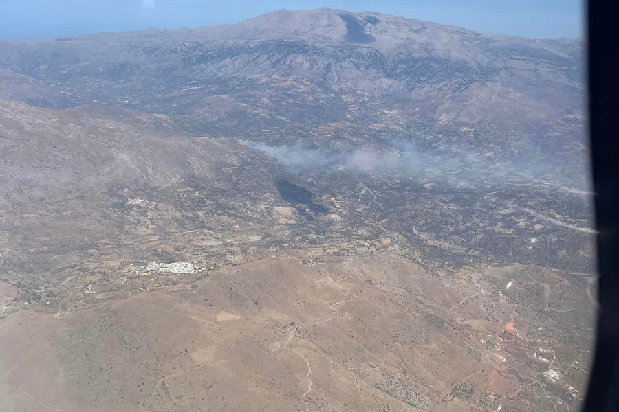 Εντόπισαν νέα εστία φωτιάς κατά την διάρκεια πτήσης πυροπροστασίας