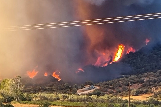 Ακόμη και η μέθοδος “αντιπύρ” χρησιμοποιήθηκε στην τελευταία φωτιά της Εύβοιας