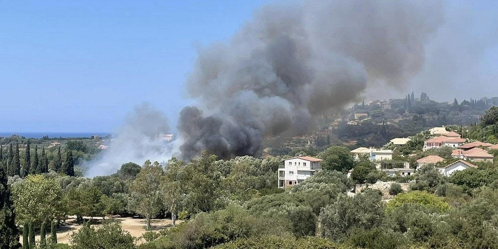 Φωτιά στην Κεφαλλονιά – Ήχησε το 112, ισχυροί άνεμοι στην περιοχή