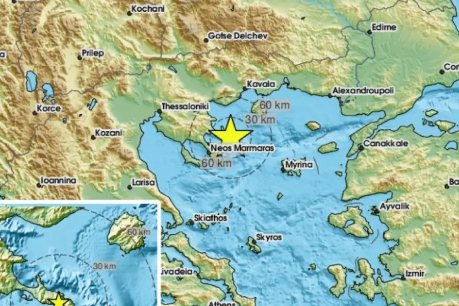 Άλλη μια σεισμική δόνηση 3,4 Ρίχτερ στο Άγιον Όρος