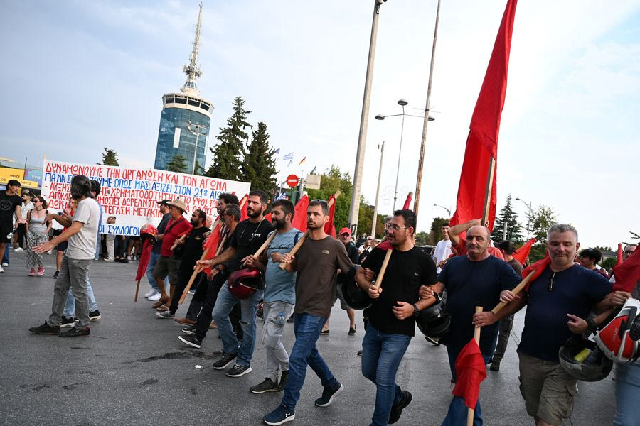 Συλλαλητήριο της ΓΣΕΕ και της ΑΔΕΔΥ με αφορμή τα εγκαίνια της 88ης ΔΕΘ