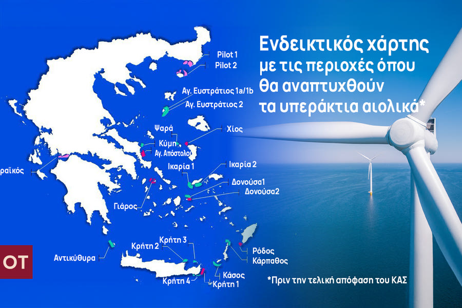 Υπεράκτια αιολικά: Οι πρώτοι διαγωνισμοί, τα 12 βήματα και η προτεραιότητα για το «Κρήτη 1»