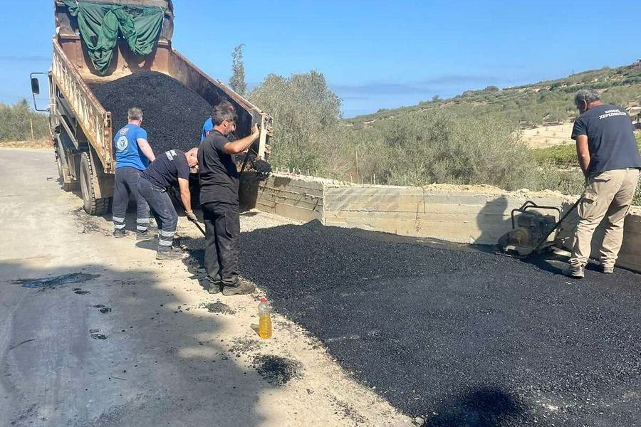 Συνεχίζονται οι ασφαλτοστρώσεις στο Δήμο Χερσονήσου