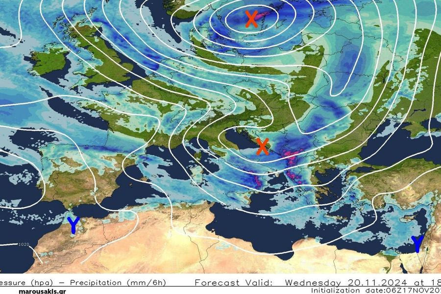 Πρόγνωση Μαρουσάκη: Έρχεται καιρός τύπου «Π» – Πού θα δούμε βροχές τις επόμενες ημέρες