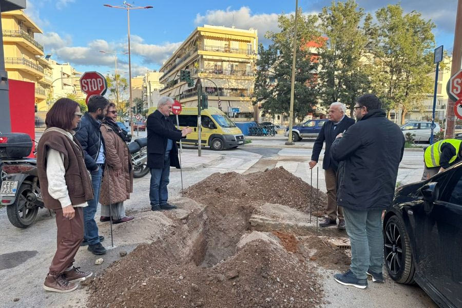 Στα έργα κατασκευής νέων δικτύων ομβρίων υδάτων στον Μασταμπά ο Δήμαρχος Ηρακλείου