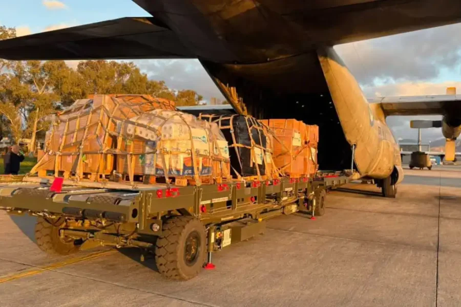 Η Ελλάδα έστειλε ανθρωπιστική βοήθεια στη Γάζα