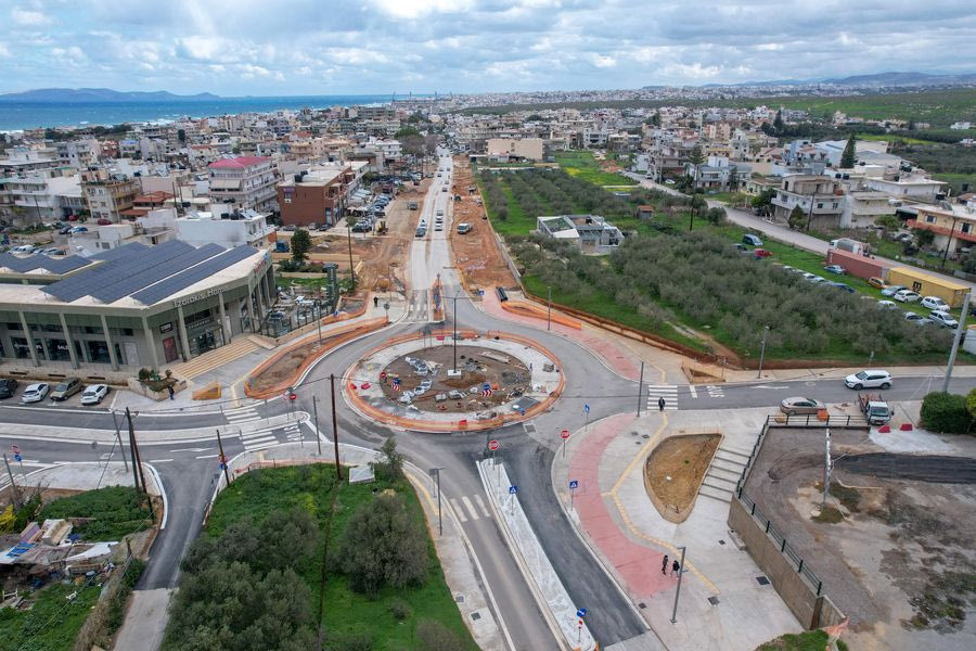 Φωτογραφίες από drone για τον κόμβο που ταλαιπώρησε τους οδηγούς και μπαίνει στην τελική ευθεία