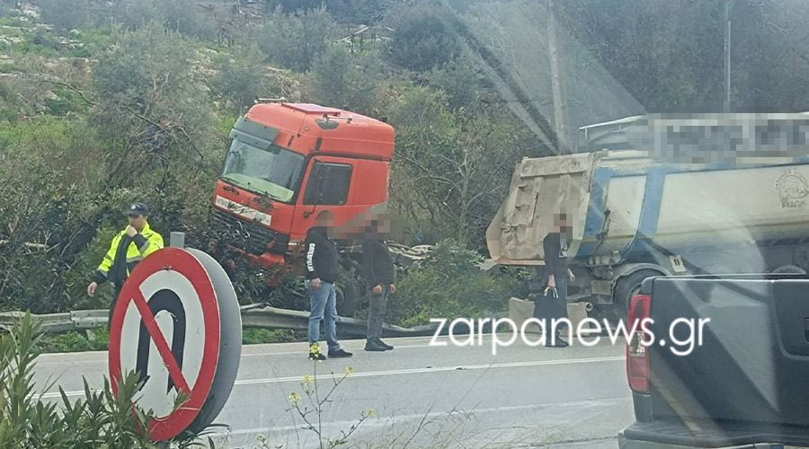 Τροχαίο στον ΒΟΑΚ – Νταλίκα «δίπλωσε» στην εθνική