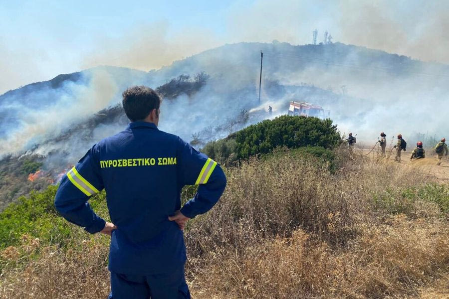 Υπό πλήρη έλεγχο η φωτιά στα ορεινά των Σφακίων